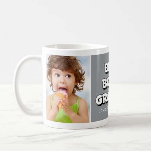 Opa Opa Beste Bonus 2 Foto Grau Kaffeetasse (Links)