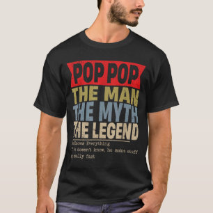 Opa Opa der Mann der Mythos die Legende Retro Vate T-Shirt