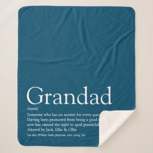 Opa Opa Papa Moderne Blaue Lustige Aussage Sherpadecke