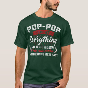 Opa Opa weiß alles Männer Lustig Vintage Großvater T-Shirt
