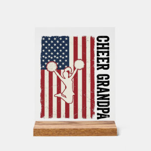 Opa patriotisches Vintage-Flag-Shirt-Design_ Acrylschild