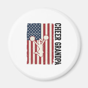 Opa patriotisches Vintage-Flag-Shirt-Design anfeue Magnet