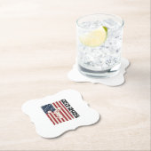 Opa patriotisches Vintage-Flag-Shirt-Design anfeue Untersetzer (Vor Ort)