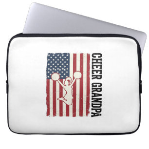 Opa patriotisches Vintage-Flag-Shirt-Design jubeln Laptopschutzhülle