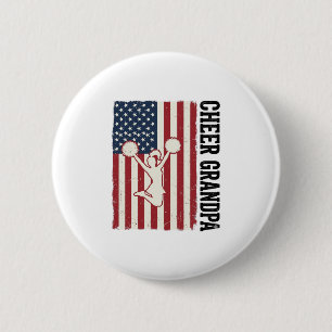 Opa Patriotisches Vintage-Flagge-Shirt-Design_ Button