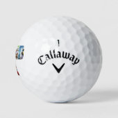 Opa personalisierte Fotocollage Golfball (Logo)