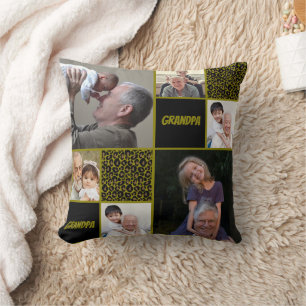 Opa-Personalisierte Fotocollage Kissen