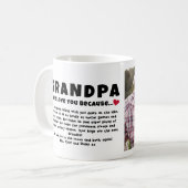 Opa Personalisiertes Foto Geschenk von Kindern Kaffeetasse (Vorderseite Links)