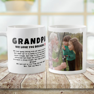 Opa personalisiertes Fotogeschenk von Kindern Kaffeetasse