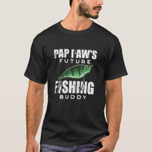 Opa Pfoten Zukünftiger Angelkumpel Enkelkinder Kle T-Shirt
