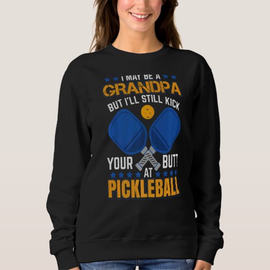 Opa Pickle Ball Player Men Renten Pickleba Sweatshirt (Vorderseite)
