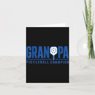 Opa Pickleball Sport Stil Paddle Spieler Karte