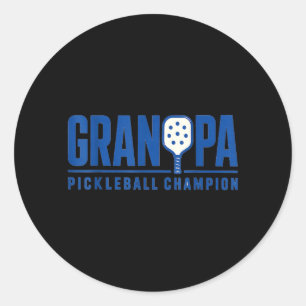 Opa Pickleball Sport Style Paddle Spieler Runder Aufkleber