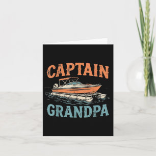 Opa Pontonboot Kapitän Vintage Nautical Boot Karte