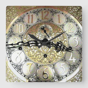 Opa Quadratische Wanduhr