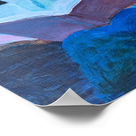 Opa Reading alter Mann mit Buch Poster (Ecke)