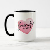 Opa Reveal Gründungsdatum Herz Tasse (Links)