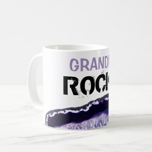 *~* Opa Rocks Agate Lapidary Stone Kaffeetasse (Vorderseite Links)