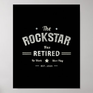 Opa Rockstar ist im Ruhestand 2026 Vater Kreuzfahr Poster