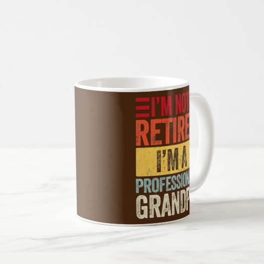 Opa s For Men Funny Vathage Day Remüde Kaffeetasse (VorderseiteRechts)