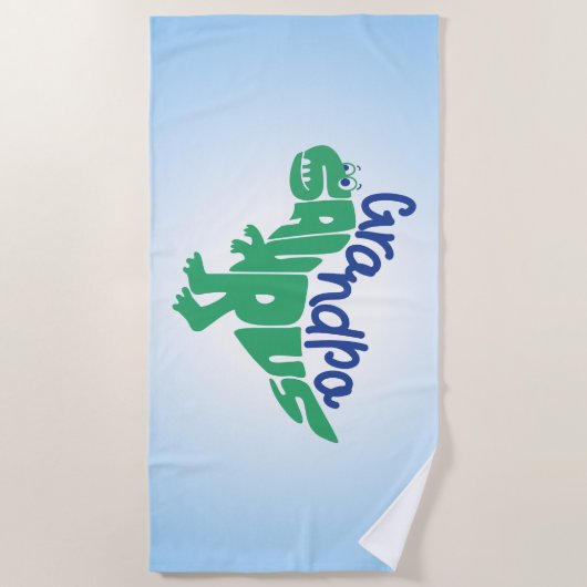 Opa Saurus Graph Strandtuch (Vorderseite)