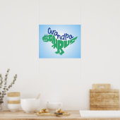 Opa Saurus Graphic Poster (Küche)