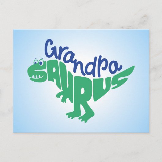 Opa Saurus Graphic Postkarte (Vorderseite)