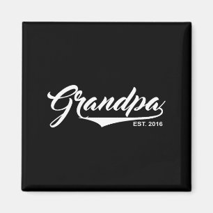 Opa seit 2016 Lustige neue Babynamchricht Geschenk Magnet