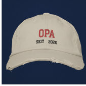 Opa seit 2026 - Großvater Bestickte Baseballkappe