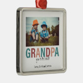 Opa Sie sind das beste Foto maßgeschneiderter Mode Ornament Aus Metall (Rechts)