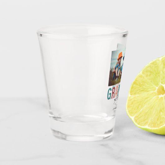 Opa Sie sind das beste Foto maßgeschneiderter Mode Schnapsglas (Links)