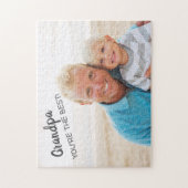 Opa Sie sind das beste Großvater-Großkind-Foto Puzzle (Vertikal)