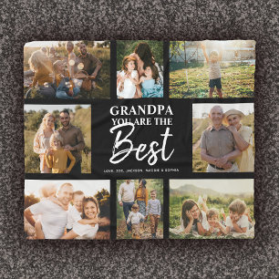 Opa Sie sind die beste moderne FotoCollage Fleecedecke
