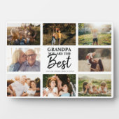 Opa Sie sind die beste moderne FotoCollage Fotoplatte (Vorderseite)