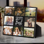 Opa Sie sind die beste moderne FotoCollage Fotoplatte<br><div class="desc">Opa,  du bist die Beste! Moderne Foto-Collagen mit Platz für 8 Familienfotos rund um die trendige Skripttypografie mit Ihren personalisierten Namen machen ein einzigartiges Sake-Geschenk!</div>