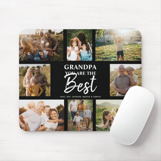 Opa Sie sind die beste moderne FotoCollage Mousepad (Mit Mouse)