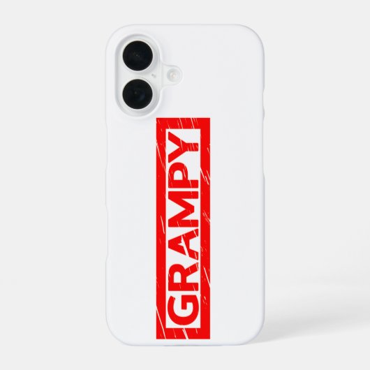 Opa Stempel iPhone 16 Hülle (Rückseite)