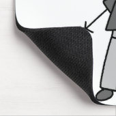 Opa-Stickfigur-Mauspad Mousepad (Ecke)