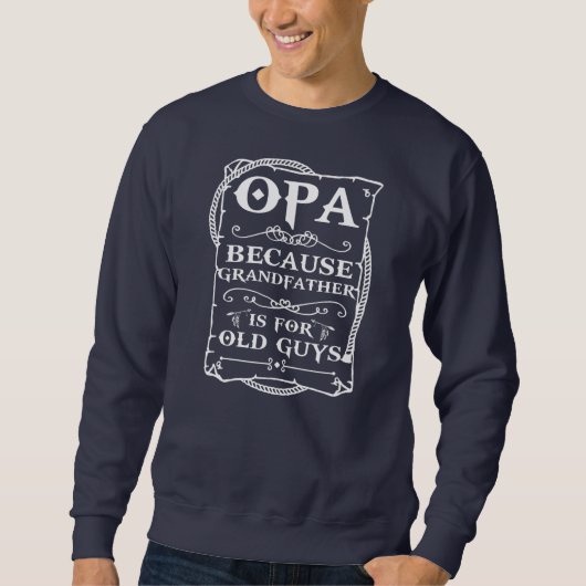 Opa T-Shirt von Großkindern Männer Sonniger Vater Sweatshirt (Vorderseite)