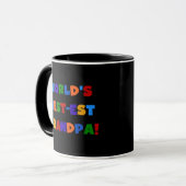 Opa-T-Shirts mit leuchtenden Farben 'Bester Opa de Tasse (Vorderseite Links)
