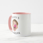 Opa-Tasse-Geschenk, Baby-Gesicht-Vater, Tasse für  (Vorderseite Links)