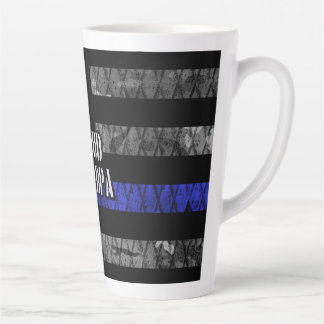 Opa Thin Blue Line Distressive Fahne Milchtasse