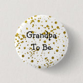 Opa to be Gold Glitzer Kinderdusche Button (Vorderseite)