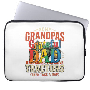 Opa Traktor Vintage Bauernhof Nap Shirt Design_1 Laptopschutzhülle