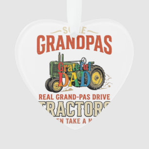 Opa Traktor Vintage Farm Nachthemd Design_1 Ornament