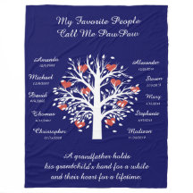 Opa Tree (Herzen), Weiß/Blau 10 Namen & Daten