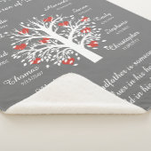 Opa Tree (Herzen) Weiß/Grau 10 Namen & Daten Sherpadecke (3/4)