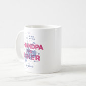 Opa und biker der Mann der Mythos der Legende Kaffeetasse (Vorderseite Links)