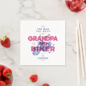 Opa und biker der Mann der Mythos der Legende Serviette (Beispiel)