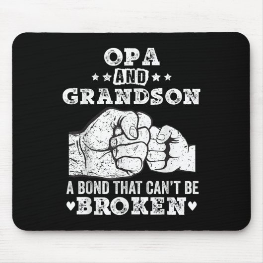 Opa und Enkel Eine Bindung, die nicht gebrochen we Mousepad (Vorne)